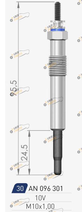 Свеча накаливания A-N PARTS 096 301